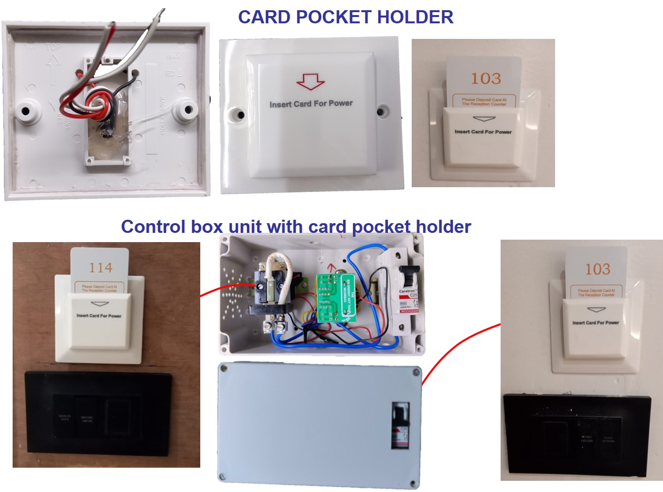 card pocket control box